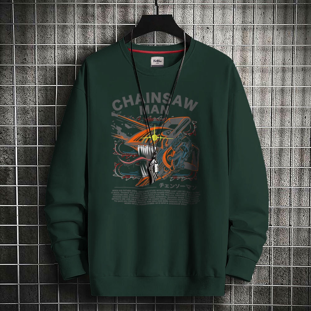 HipNop Sweater CHAINSAW FortKlas Sweater Premium Pria Lengan Panjang / Sweatshirt unisex / Crewneck Pria
