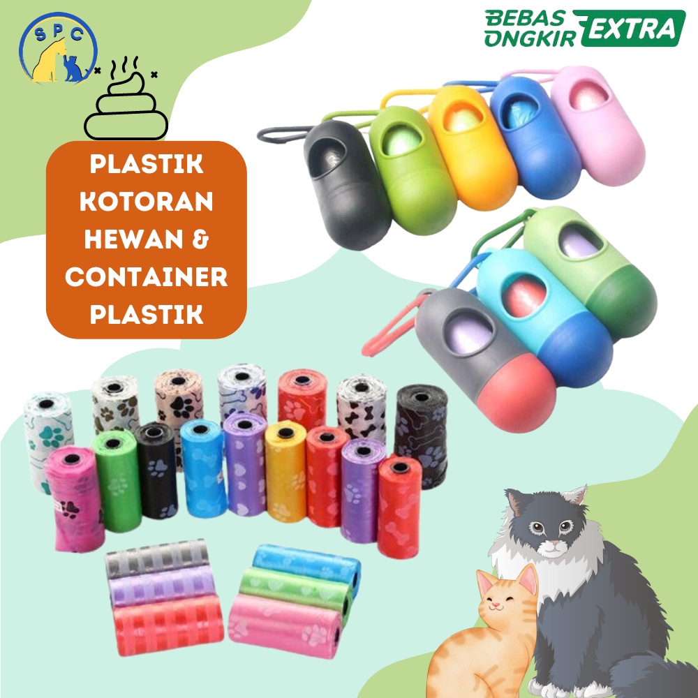 Kantong plastik sampah refil/Kantong plastik poop kotoran anjing/Kantong plastik pup