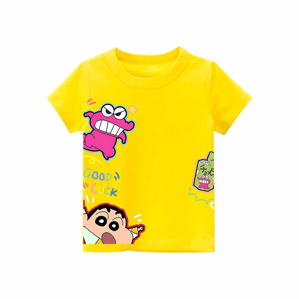 Kaos Anak laki-laki &amp; perempuan motif shinchan | kaos cotton combed 30s printing | Kaos Distro anak