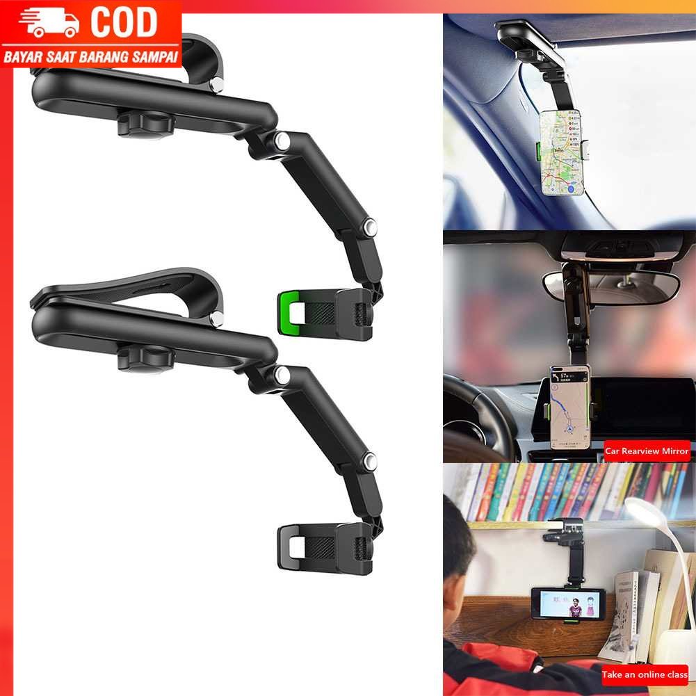 ( 100% BARANG ORI ) Alloet Universal Smartphone Car Holder Sun Visor 360 degree - ZY210