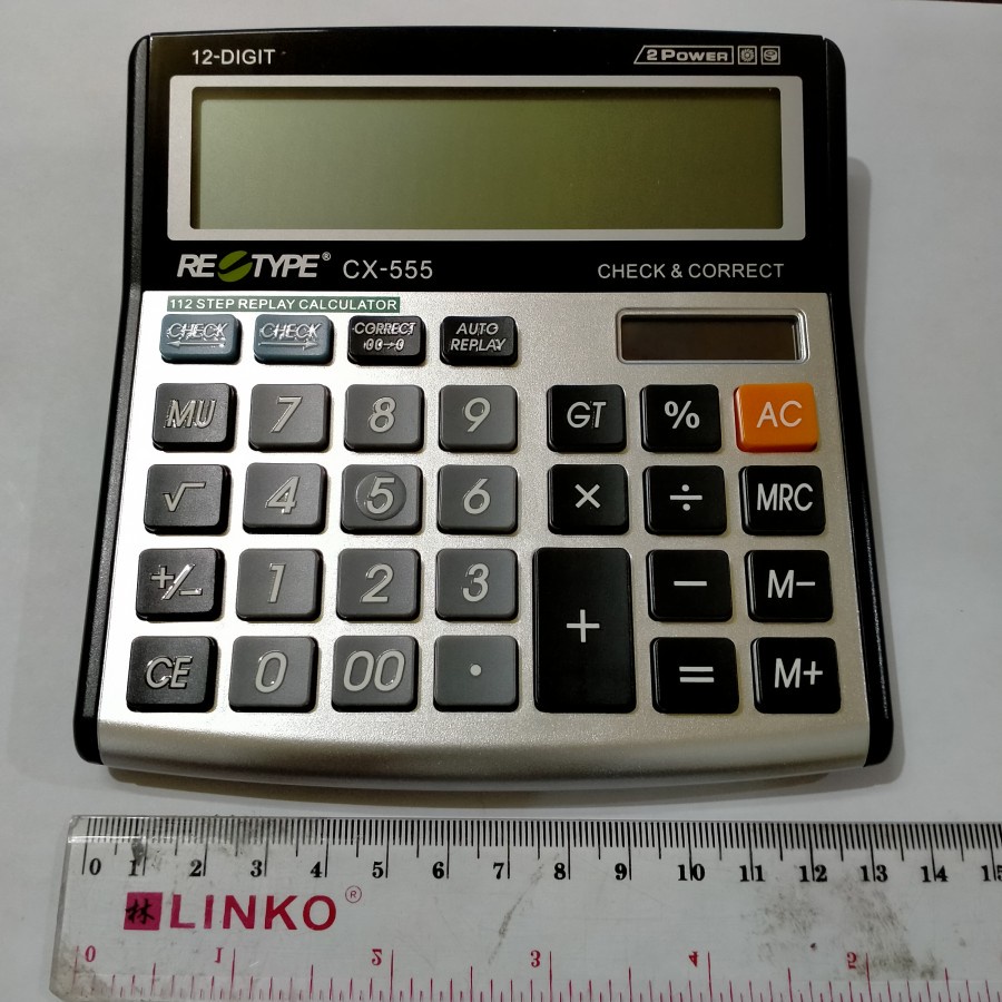 

RE-TYPE Kalkulator Chek and Correct RETYPE Calculator Baterai MURAH GROSIR