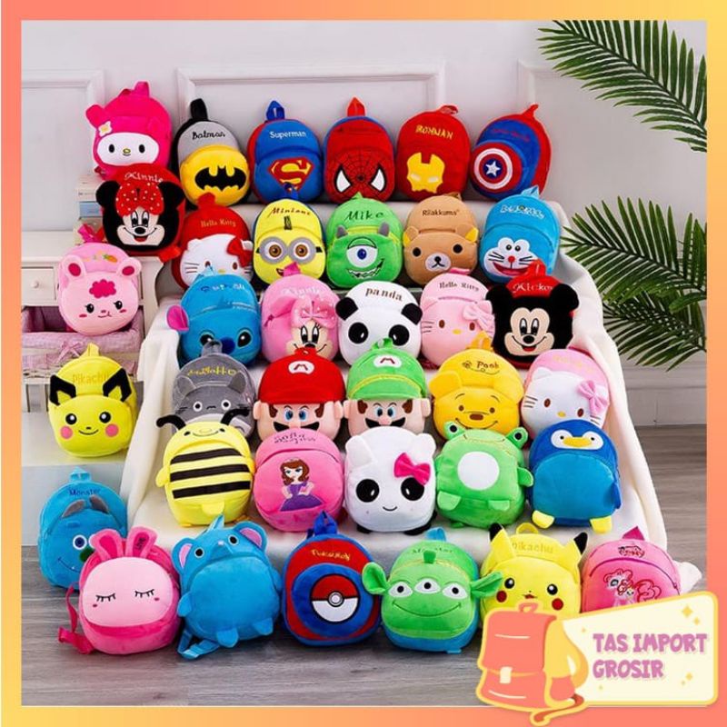 [READY BANYAK MOTIF] TAS RANSEL ANAK ANAK KARAKTER / TAS SEKOLAH / TAS ANAK PAUD