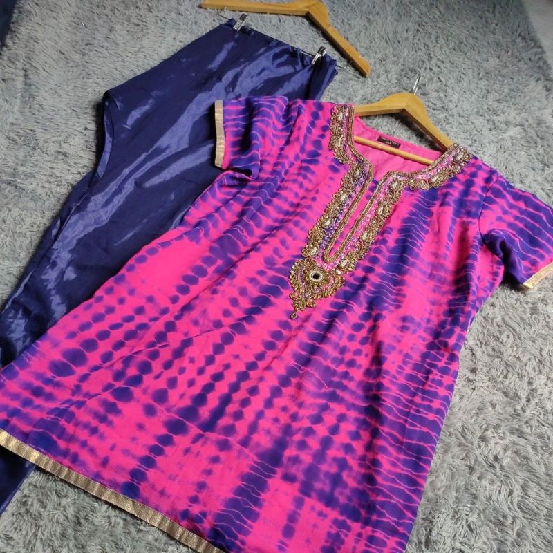 set kurti india/ baju india jumbo/set celana india