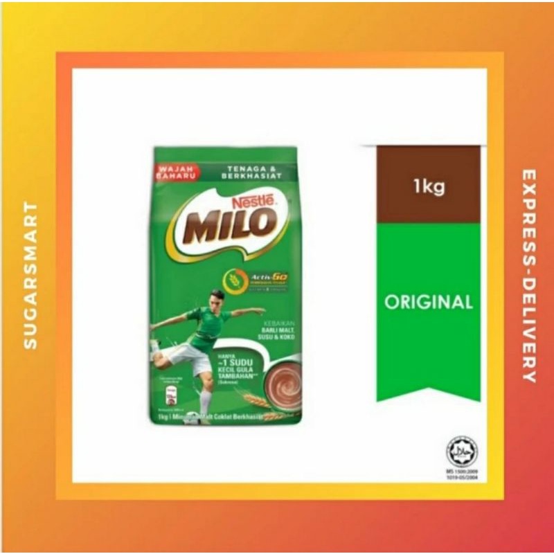 Milo Malaysia 1kg / Milo 3in1 1kg Indo