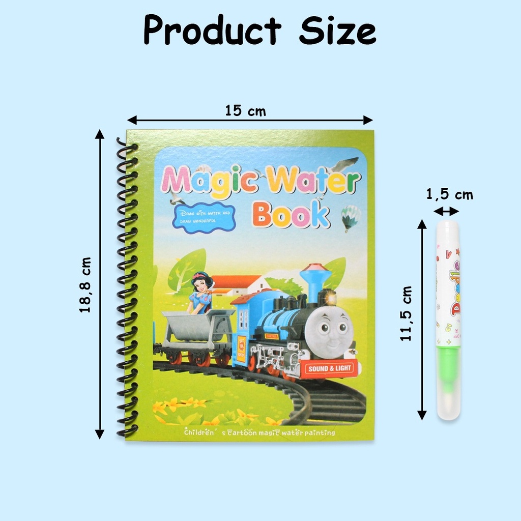 Buku Gambar Magic Water Book Buku Anak Ajaib Drawing Water