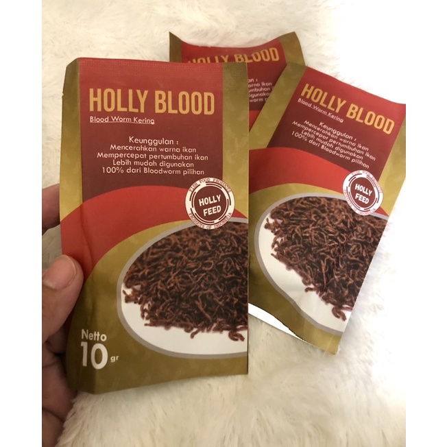 HOLLY BLOOD 10 GRAM / BLOODWORM KERING / CACING BEKU / BLOODWORM