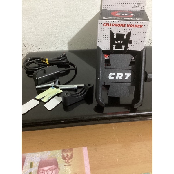 Tempat HP / holder hp plus casan Pasang di stang motor CR7
