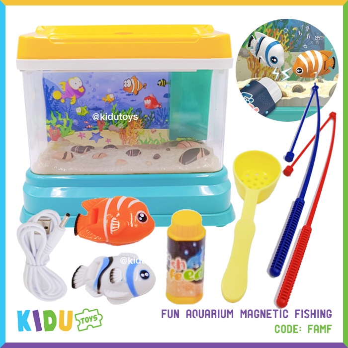 Mainan Anak Pancingan Memancing Fun Aquarium Magnetic Fishing Kidu Toys