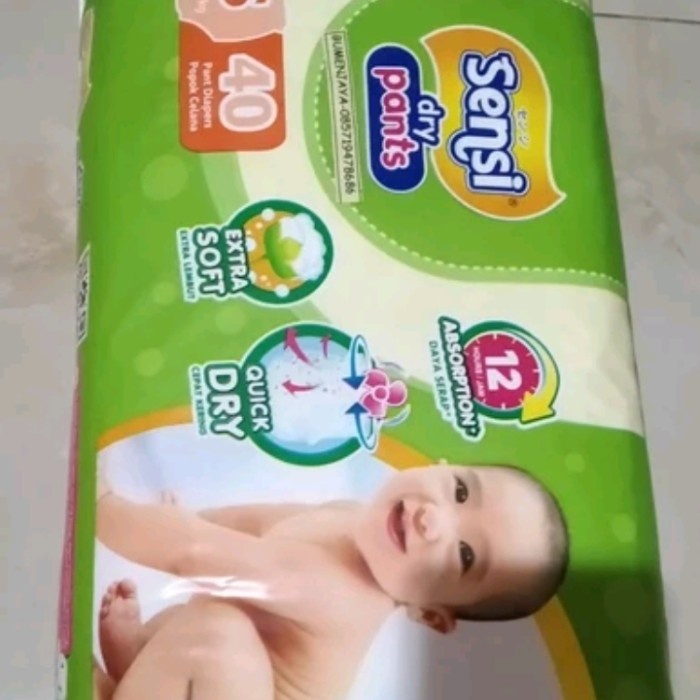 SENSI PEMPERS S 40 POPOK BAYI SENSI S M L