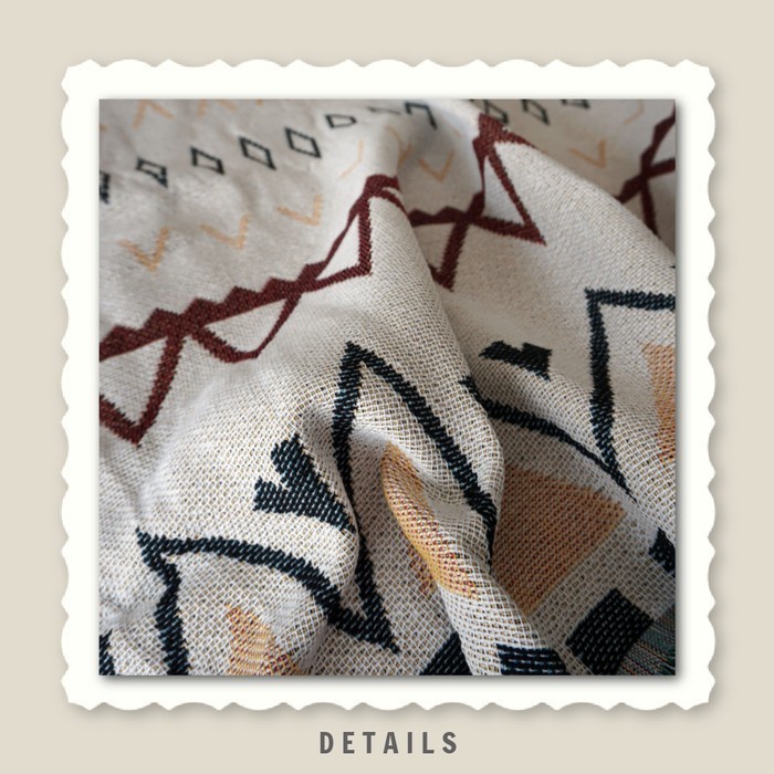 PF-Nordic blanket Geometric 130 X 180 cm / throw blanket / Bedspread