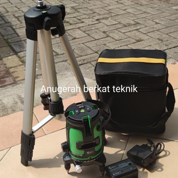 PAKET CROSS LINE TRIPOD LASER LEVEL METERAN LASER 4V1H