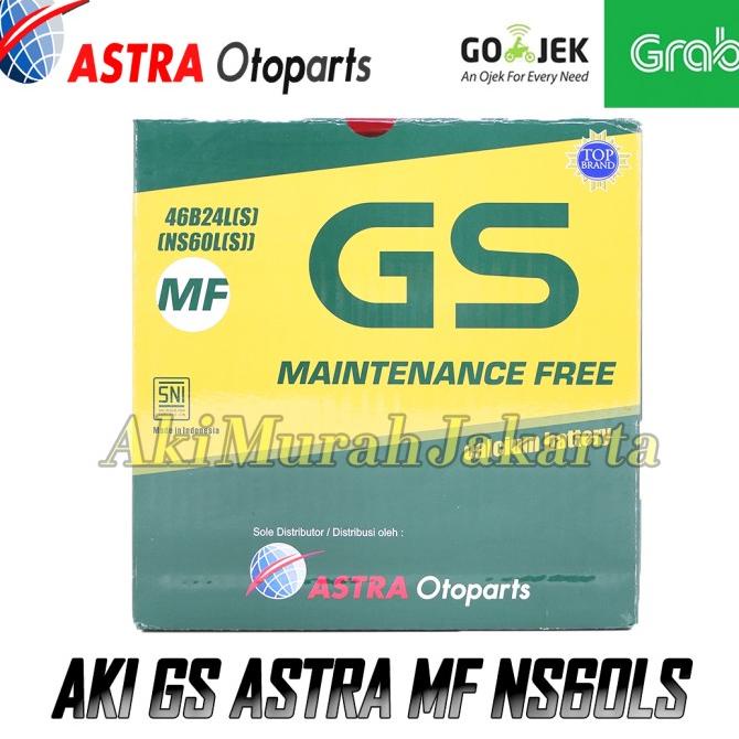 Aki Mobil Honda HRV GS Astra NS60LS Aki Kering 12V / 45 Ah