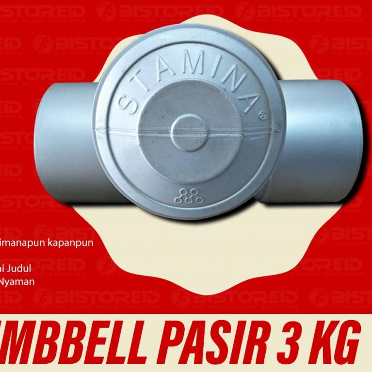 Promo | TD4 | [1pc] BARBEL DUMBBELL DUMBELL DUMBEL PASIR 3KG 3 KG COD GRATIS ONGKIR
