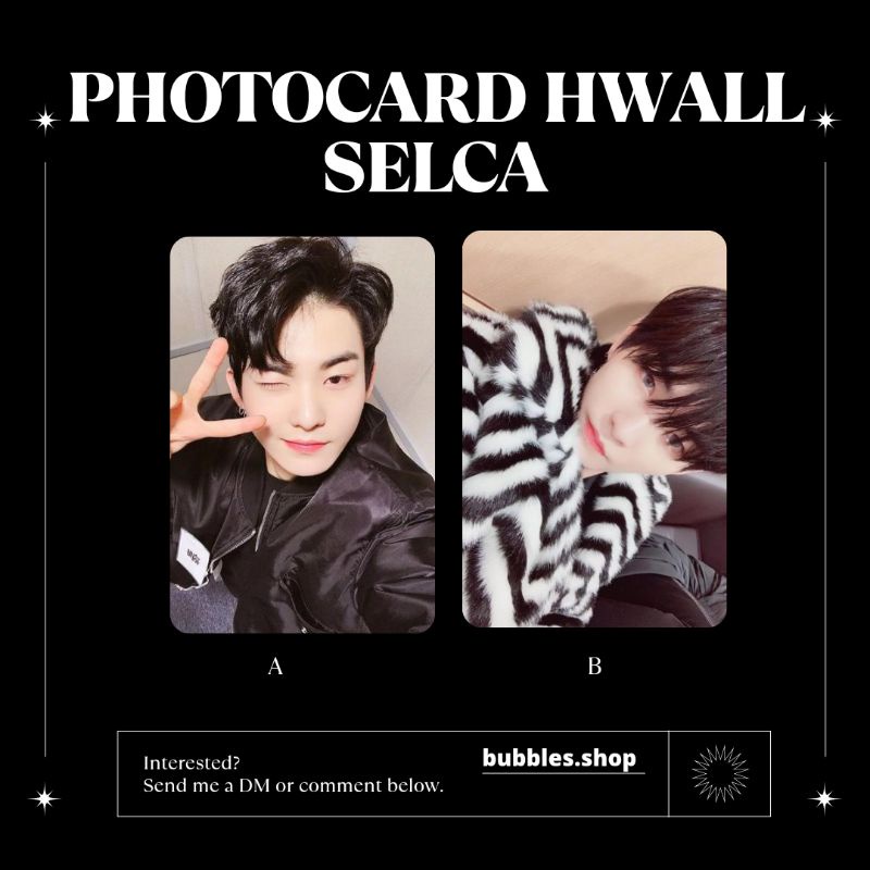 PHOTOCARD UNOFFICIAL HWALL THE BOYZ SELCA