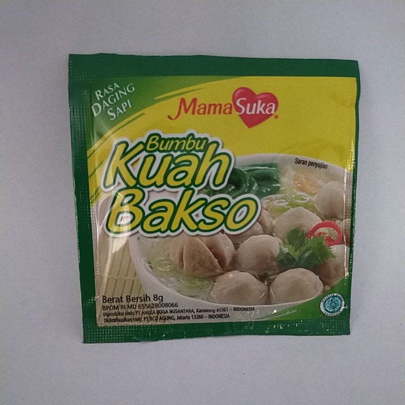 Jual Mama Suka Bumbu Kuah Bakso Berat 8 Gram 4500 12pc Shopee