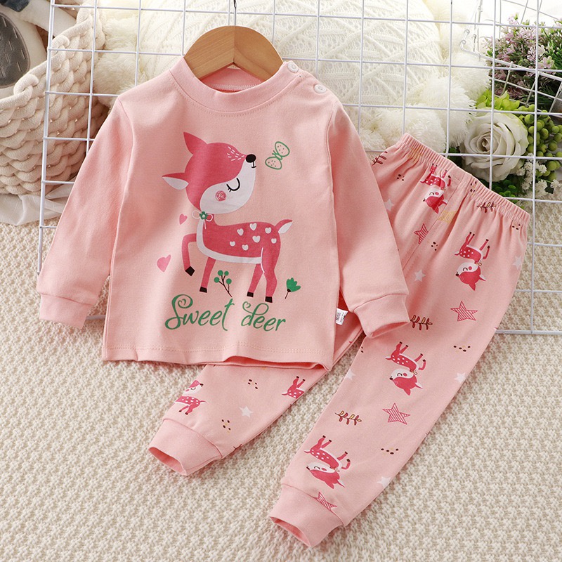 Piyama Anak Fashion Import-  setelan Baju Tidur Anak Laki dan Perempuan Import