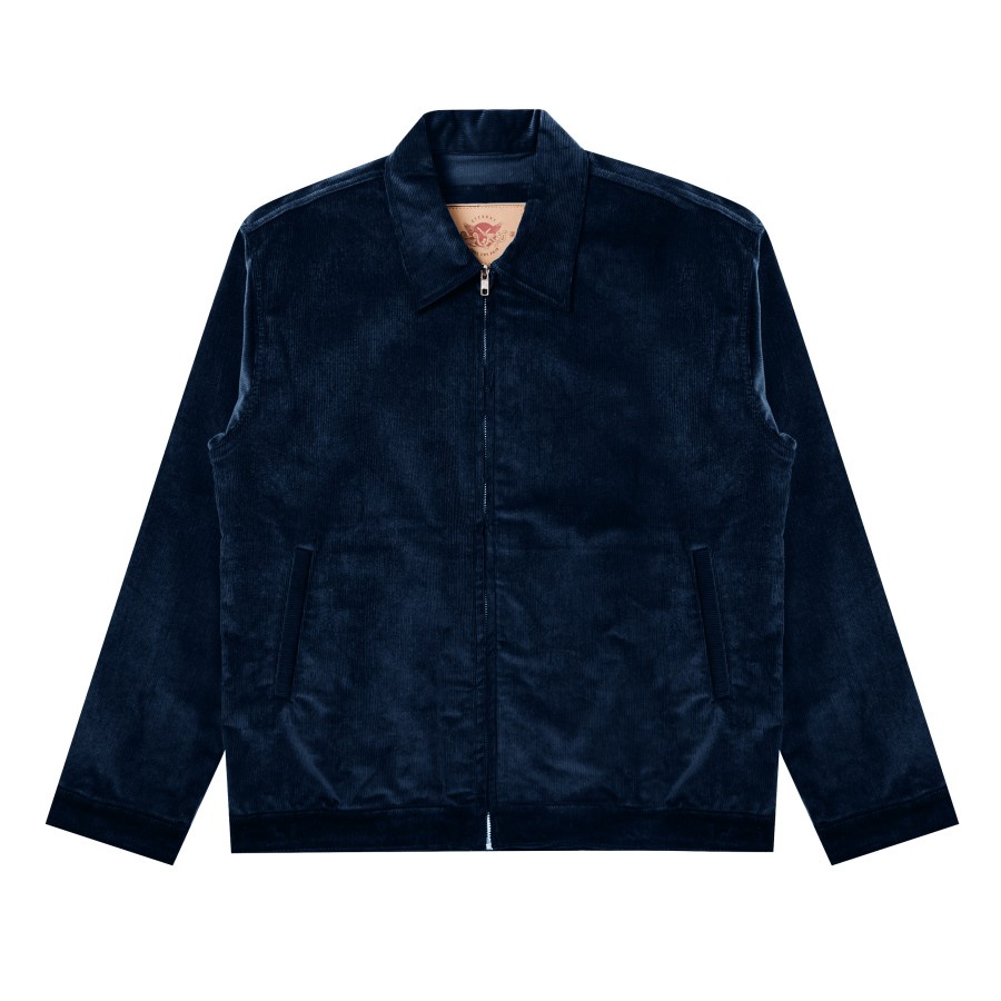 EDTRO NAVY CORDUROY - JACKET CORDUROY - WORK JACKET - SIZE LENGKAP - BIG SIZE - UKURAN BESAR