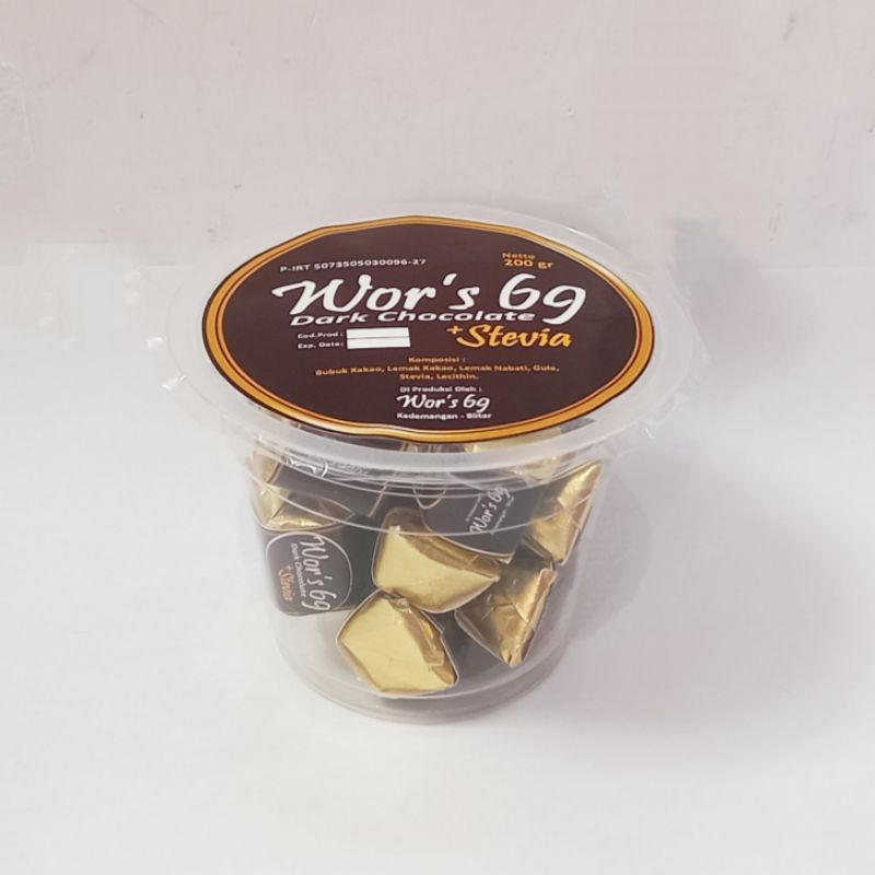 

Coklat Dark Premium 8 Gram ( 14 pcs Dlm Cup )