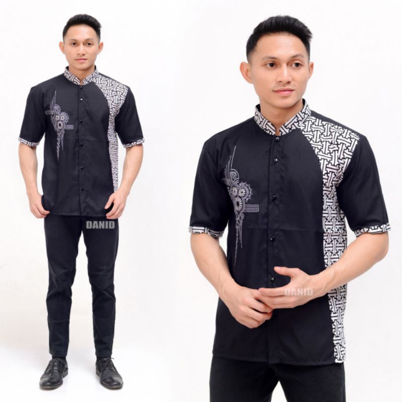 Baju Koko lengan pendek Koko lengan pendek dewasa terbaru modern