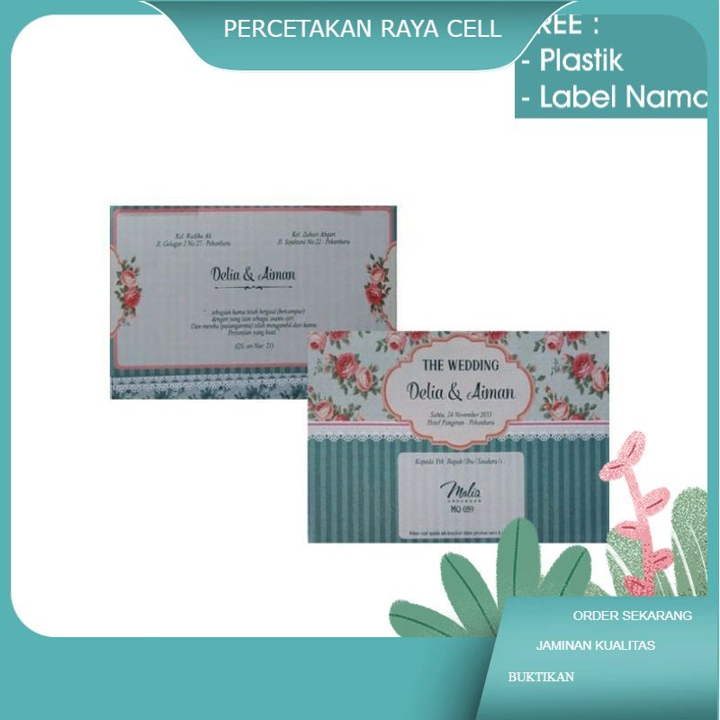 

Cetak Undangan Desain Rustic Elegant Vintage Unik Kode Desain Maliq 59 Murah