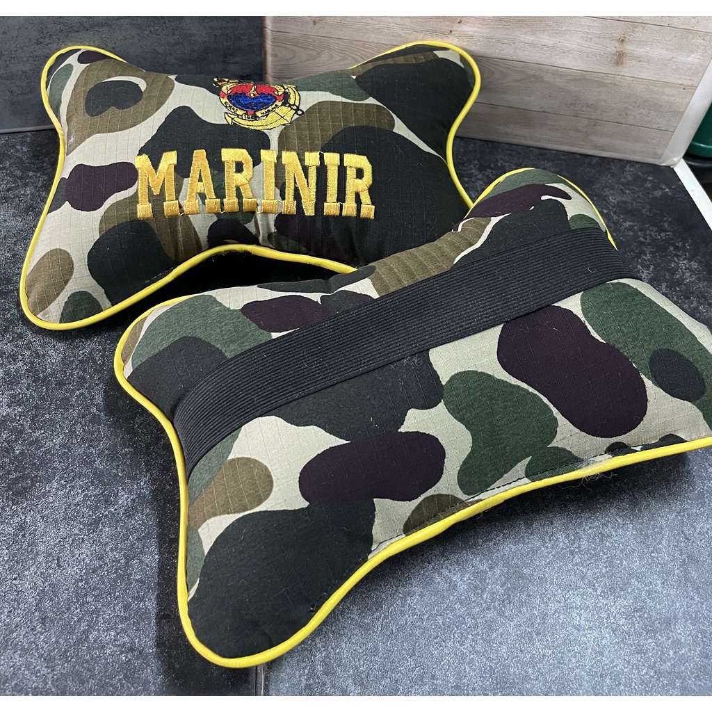 Bantal Mobil Loreng Marinir KKO - Bantal Mobil - Bantal Kepala Marinir