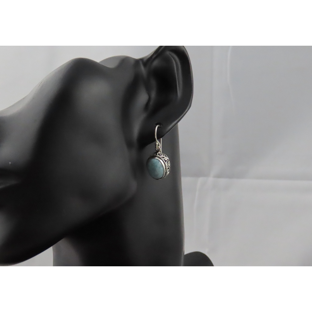 Anting Wanita Perak 925 dengan Permata Larimar