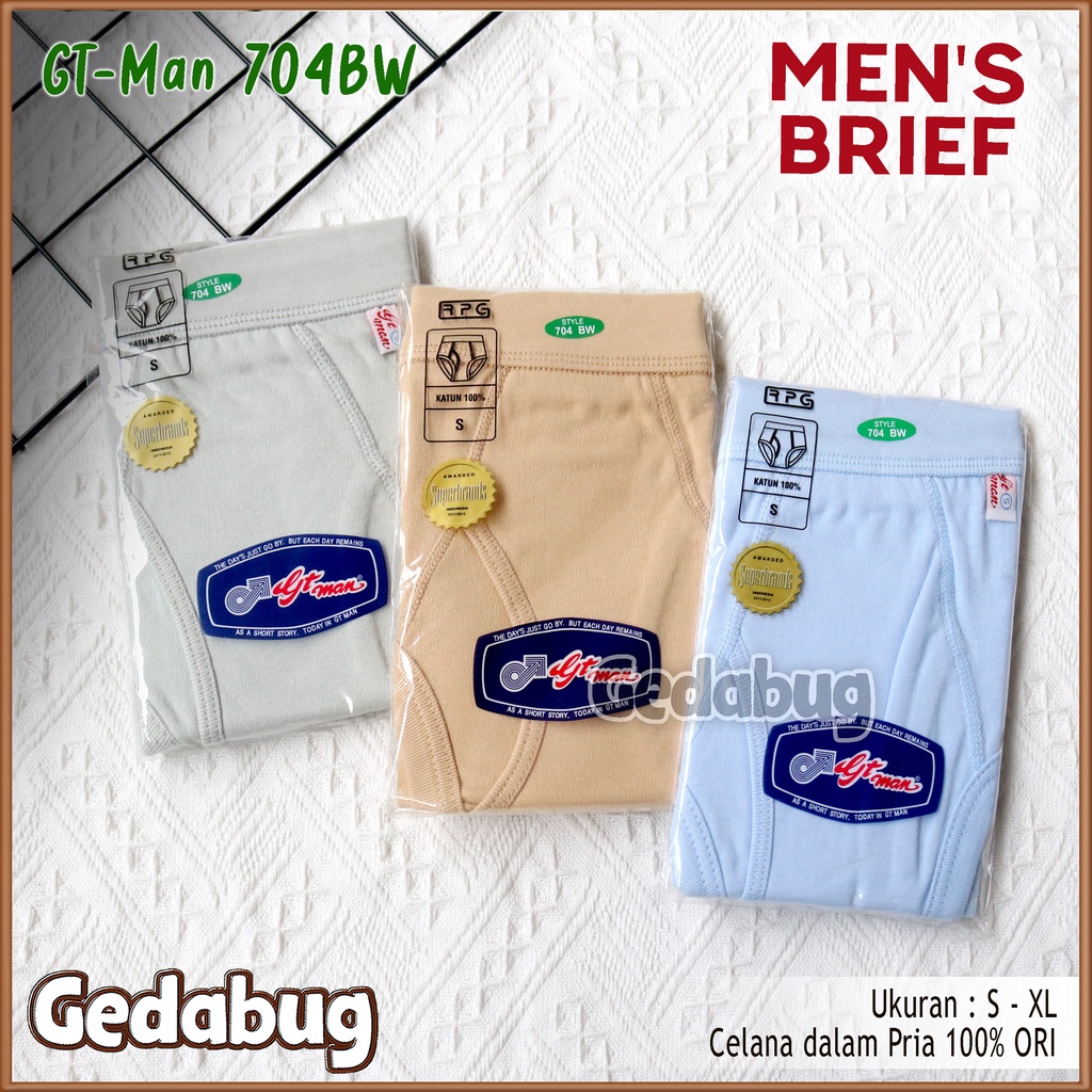 CD Pria GT-MAN 704BW Warna | Celana dalam pria dewasa Classic | Gedabug