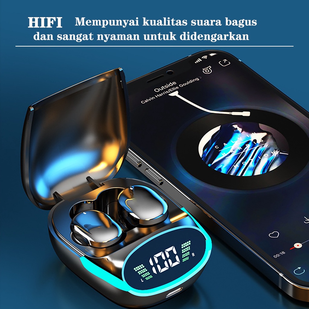 Earphone Bluetooth TWS TG06 HI-FI Bluetooth Wireless V5.3