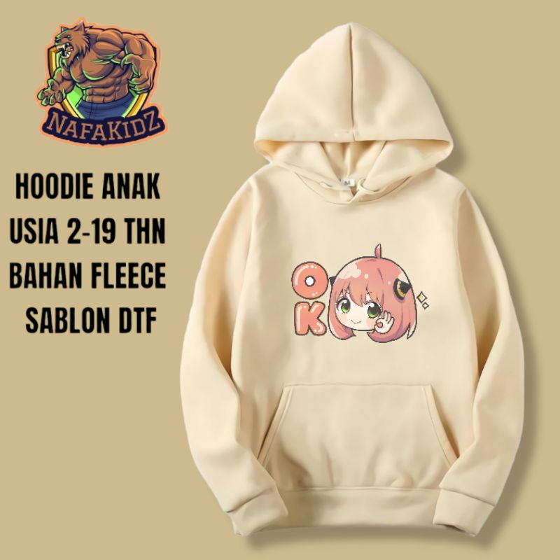 HOODIE ANAK PEREMPUAN ANYA FORGER SPY X FAMILY SWEATER ANAK SPY X FAMILY ANYA FORGER JAKET ANAK ANYA