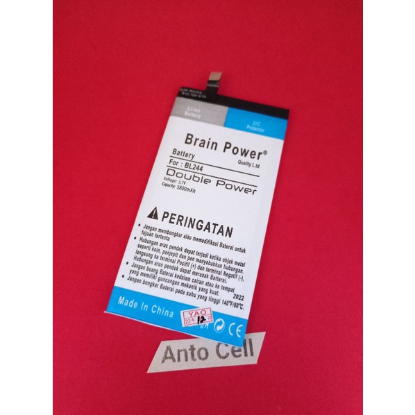 Baterai batre BL244 FOR LEN0V0 Vibe P1 Turbo BL-244 double power