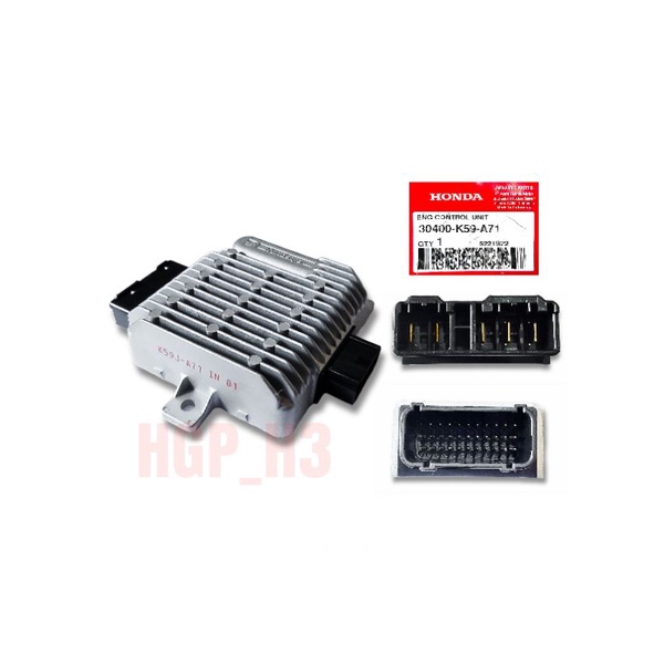 Ecu ecm cdi new vario 150 led 2018 - 2019 asli HONDA kode ecu K59J-A71 IN 01 kode part 30400-K59-A71