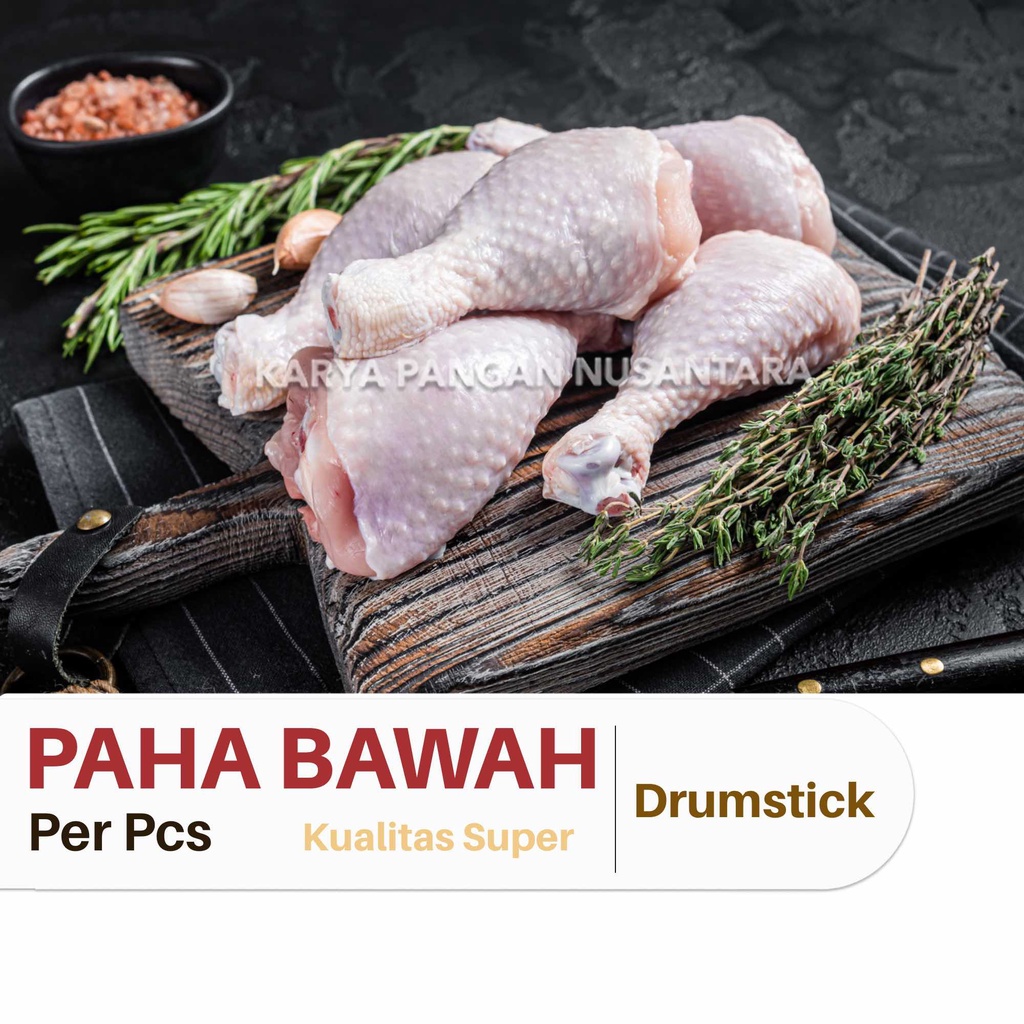 

PAHA AYAM DRUMSTICK PAHA BAWAH AYAM PAHA PENTUNG FRESH FROZEN PER PCS