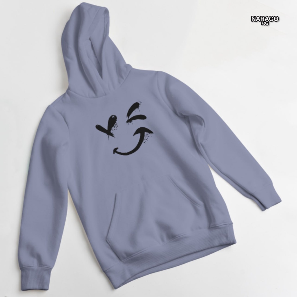 Nara.Grosir - Hoodie Jumper Winking l Sweater Hodie Unisex
