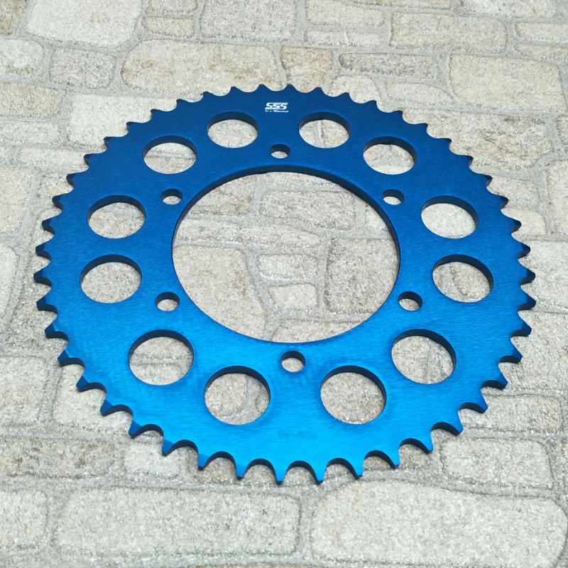 Gear SSS biru & merah 520 x 43 ninja250 r25 z250 Ninja 250 mt25