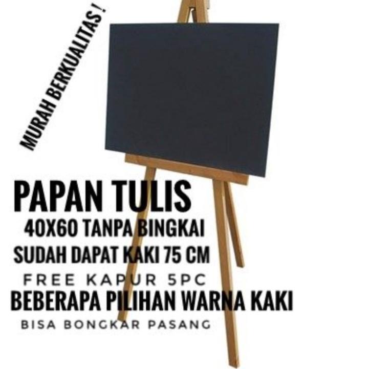 

[KODE PRODUK D8Mjk4838] papan tulis murah 40x60 beserta standing 75 dan kapur