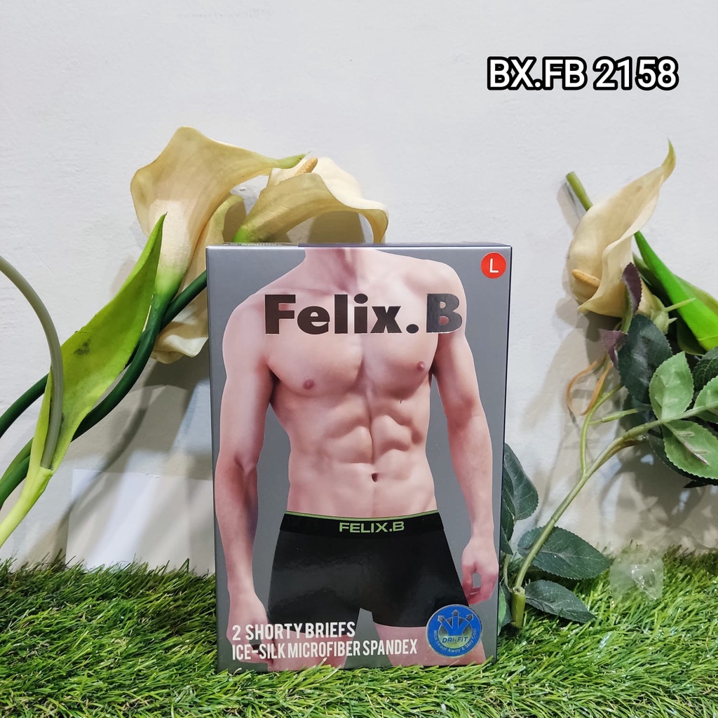 FELIX B Celana Boxer Pria FB 2158 1Box Isi 2 Pcs