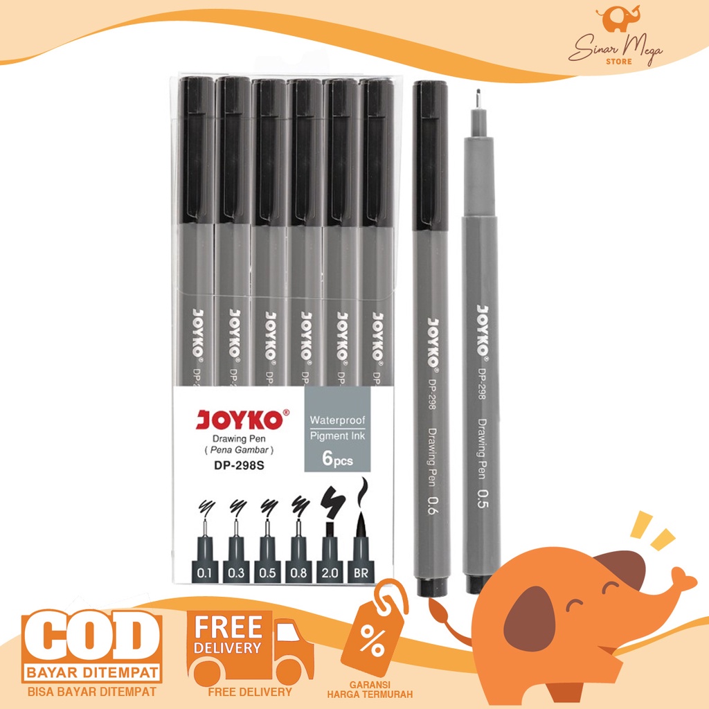 

HJK Joyko Drawing Pen Set (Isi 6) DP-298S