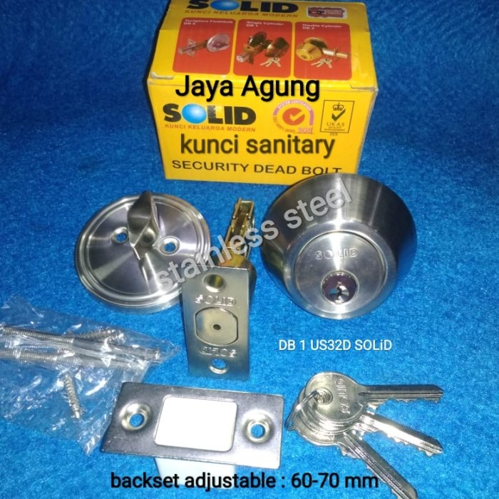 Gagang Kunci Pintu Tambahan Solid/Deadbolt Single Db1 Solid