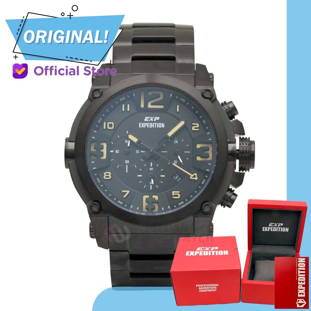 Jam Tangan Pria Analog Expedition 6605MC E6605 E 6605 MC 6605 MCBIPBAIV Original Garansi Resmi