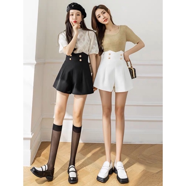 SHORT PANTS BUTTON CELANA PENDEK IMPORT WANITA MX626