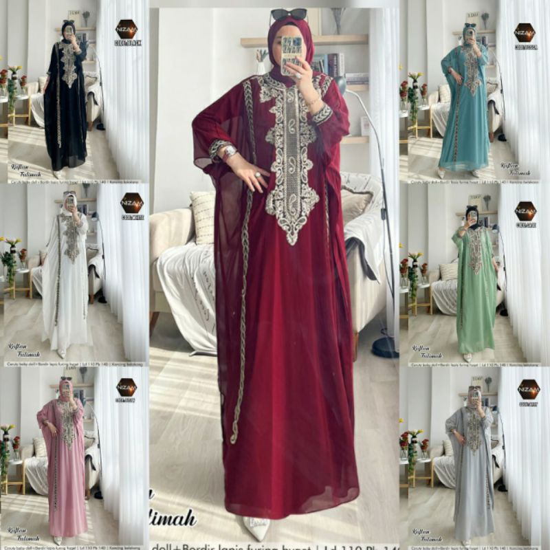 Kaftan / gamis / kaftan bordir / Fatimah Kaftan