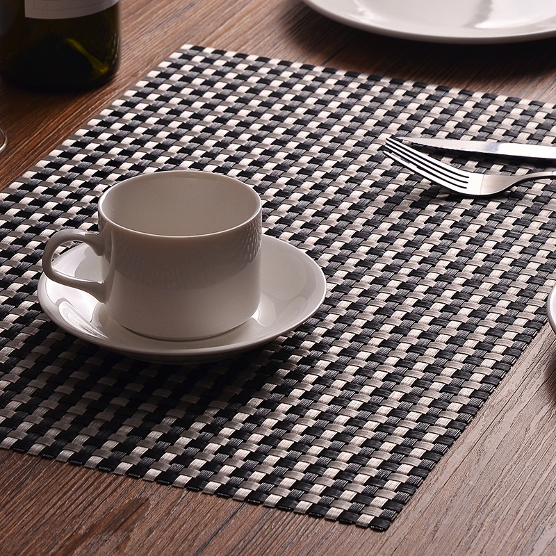 (SerbaSerbi )Tatakan Piring Motif Mnimalis / Alas Piring / Placemats Mewah Dan Elegant  45x30 Cm