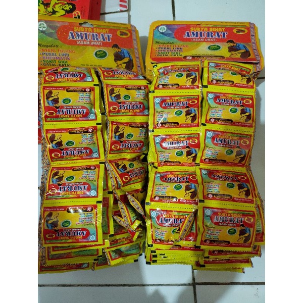 Paket 10renceng amurat obat asam urat original