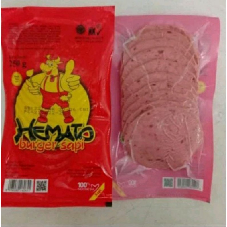 

Hemato Daging Burger isi 10 pcs 250gr