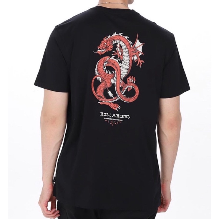 BILLABONG baju kaos dragon ss HITAM NEW ORIGINAL 100%