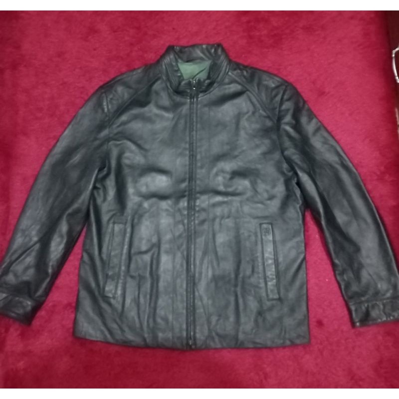 MAESTRO Jaket kulit domba model krah sanghai