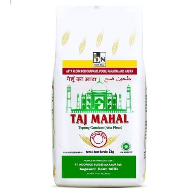 

}}}}}}] Tepung Gandum Taj Mahal Bogasari / Wheat Flour / Atta Flour