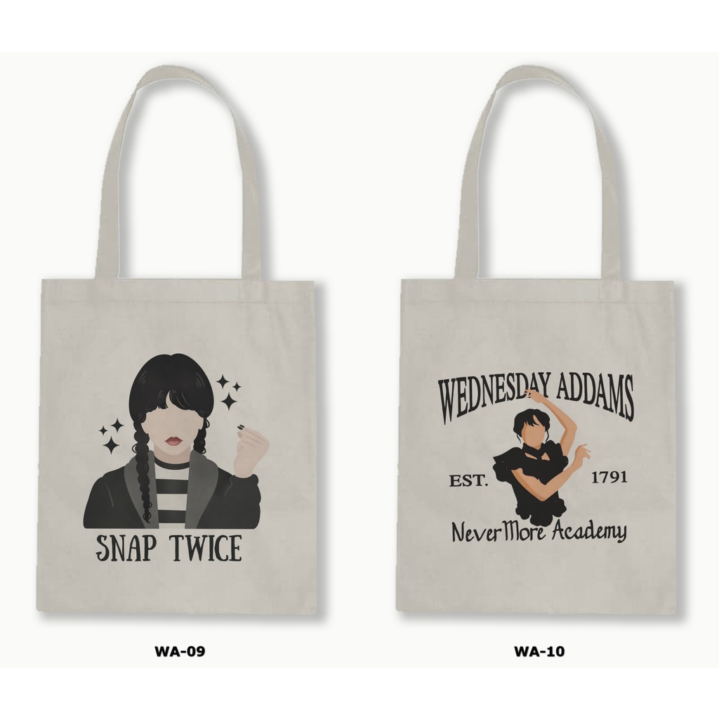 TOTE BAG BLACU - WEDNESDAY / WEDNESDAY ADDAMS