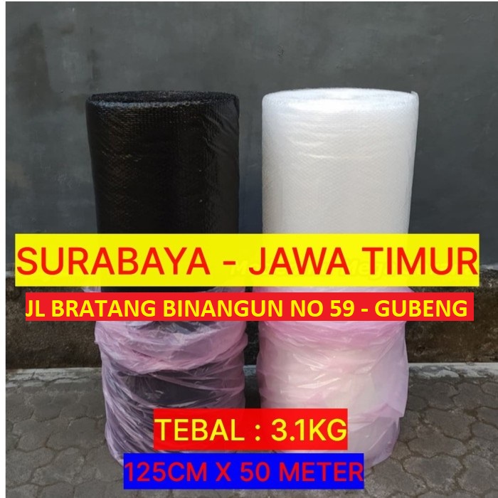 

Buble Wrap Hitam 125cm x 50m