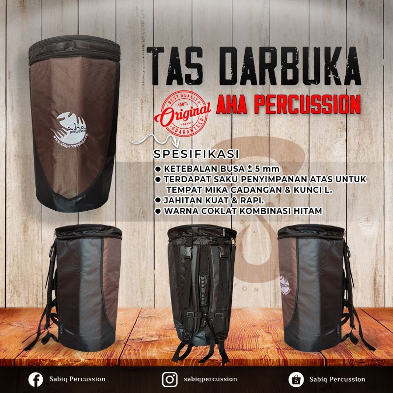 Tas Darbuka ORIGINAL AHA PERCUSSION 83/4 & 9 inc
